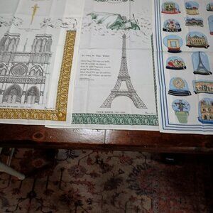 3 Beauville Paris tea towels made in France